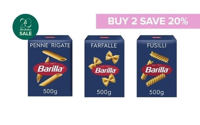 Buy 2 x Barilla Pasta & Get 25% Off Cover Image